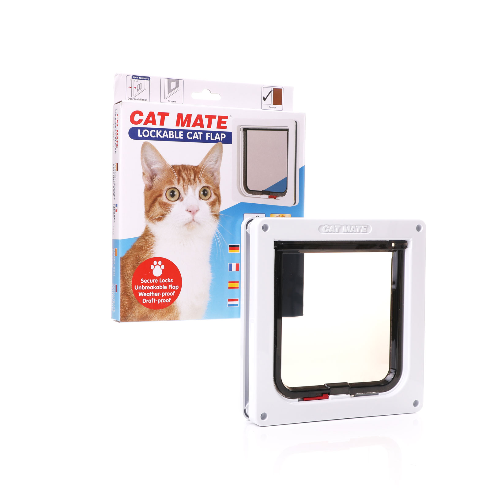 Cat Mate 304 Small Locking Cat Door Flap White Ani Mate Inc 